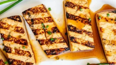 Tofu Grelhado com Molho de Gengibre e Soja