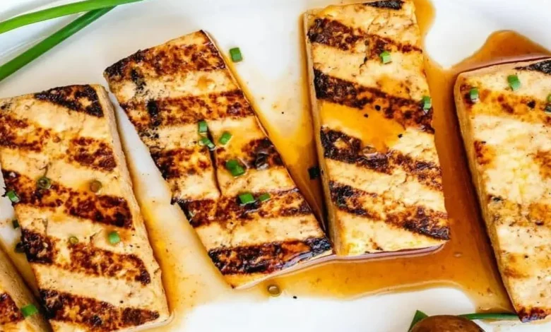 Tofu Grelhado com Molho de Gengibre e Soja